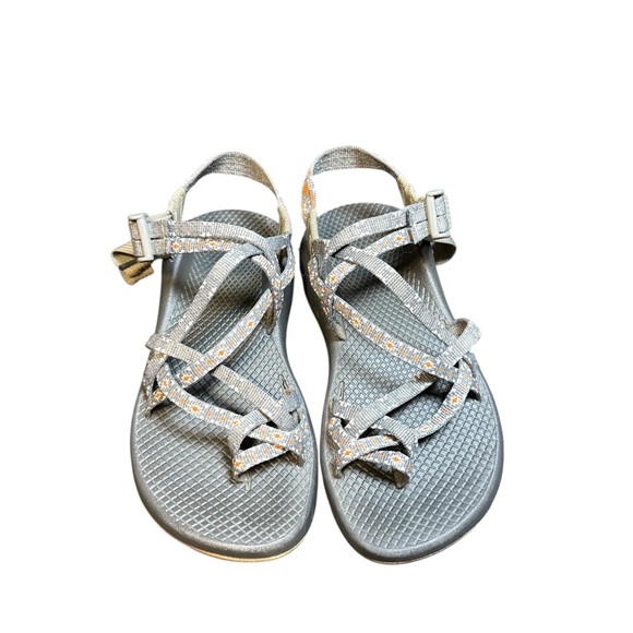 Chacos ZX2 Golden Creed Grey Orange Geometric Sandals Women’s Size 6 Outdoor - Picture 10 of 15